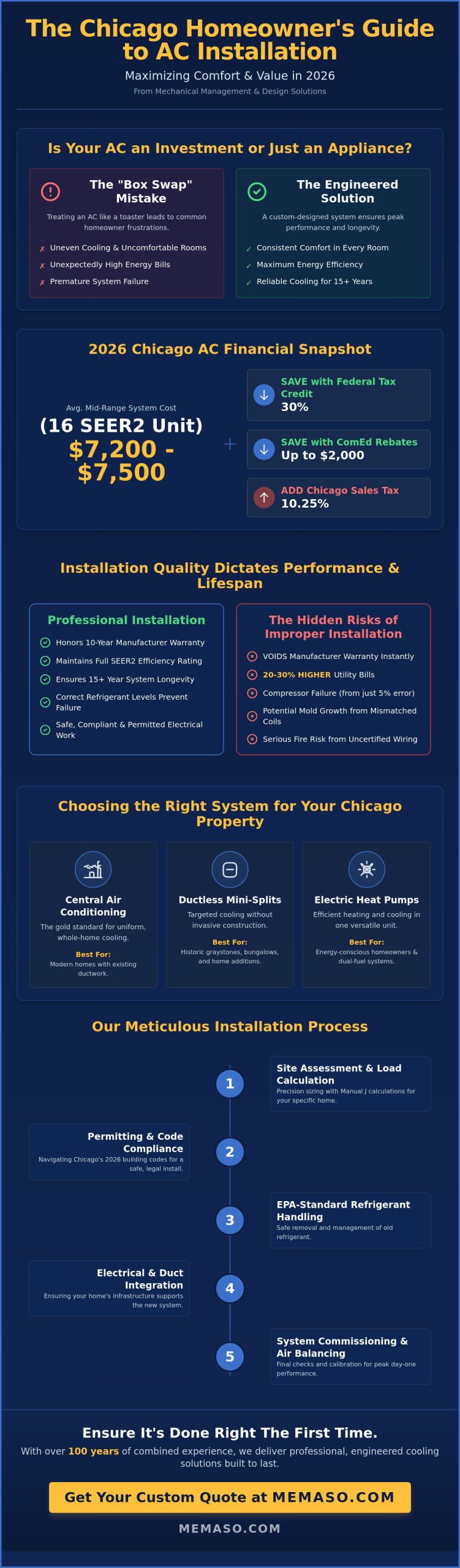 Professional AC Installation in Chicago: The 2026 Buyer’s Guide