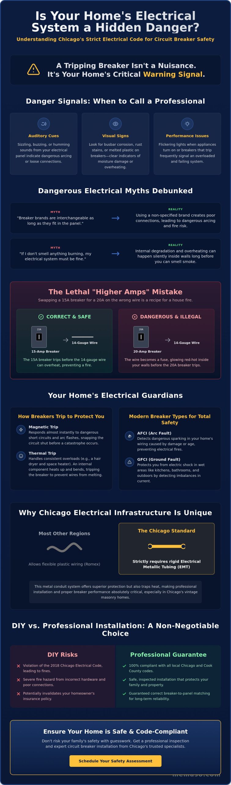 Professional Circuit Breaker Installation in Chicago: Myths vs. Reality (2026)